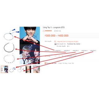 vòng tay V - Jungkook BTS