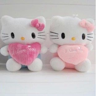 Kitty Ôm Tim - Kích Thước 30cm - Hàng Cao Cấp Bền Đẹp- Được Xem Hàng Trước