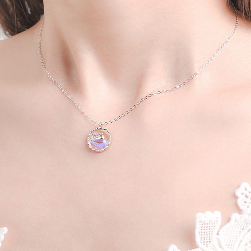 Dây chuyền hợp kim mặt hình cá voi thiết kế thời trang cho nữ