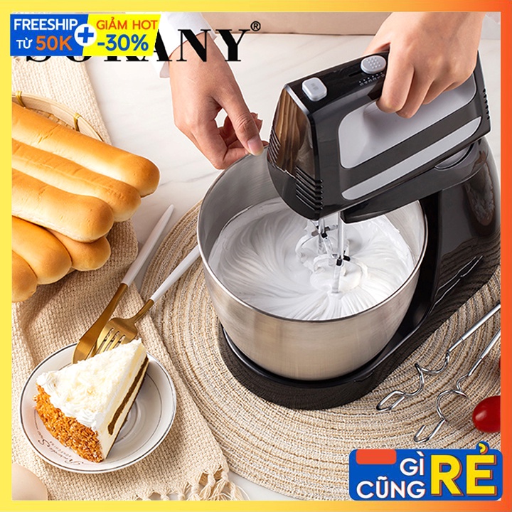 Máy đánh trứng cầm tay kèm đế trộn 3.5L chính hãng SOKANY công suát lớn 400W