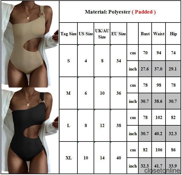 Bikini 1 mảnh đi biển nữ Áo đồ Một Lệch Vai Có Đệm Mút | BigBuy360 - bigbuy360.vn