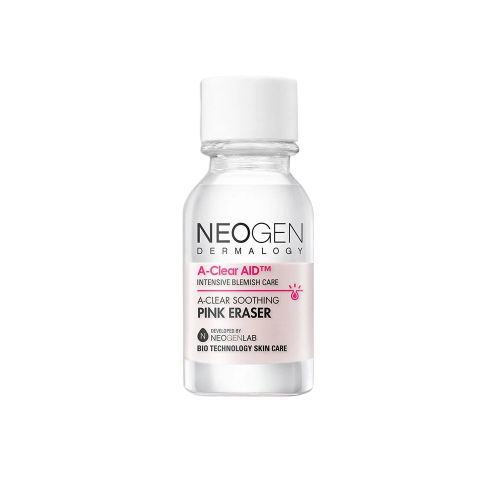 Chấm Mụn NEOGEN DERMALOGY 2 Lớp Xẹp Mụn Sau 4H A-Clear Aid Soothing Pink Eraser 15ml