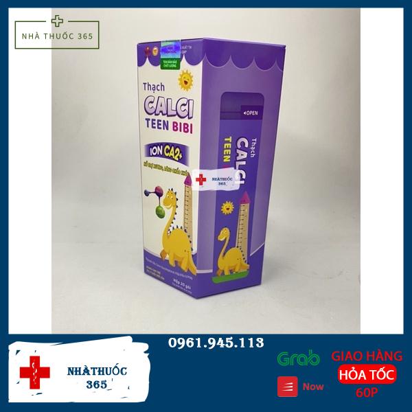 Thạch CALCI Teen BiBi Bổ sung Calci cho trẻ- Hỗ trợ phát triển chiều cao hộp 20 gói 10g