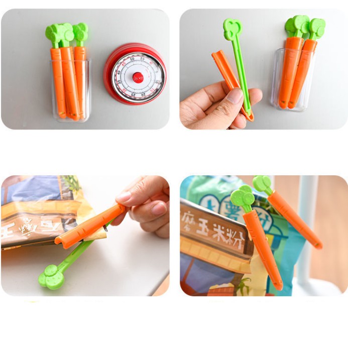 Kẹp miệng túi cà rốt cao cấp bảo quản đồ ăn,thực phẩm nhà bếp Goodbabyvn