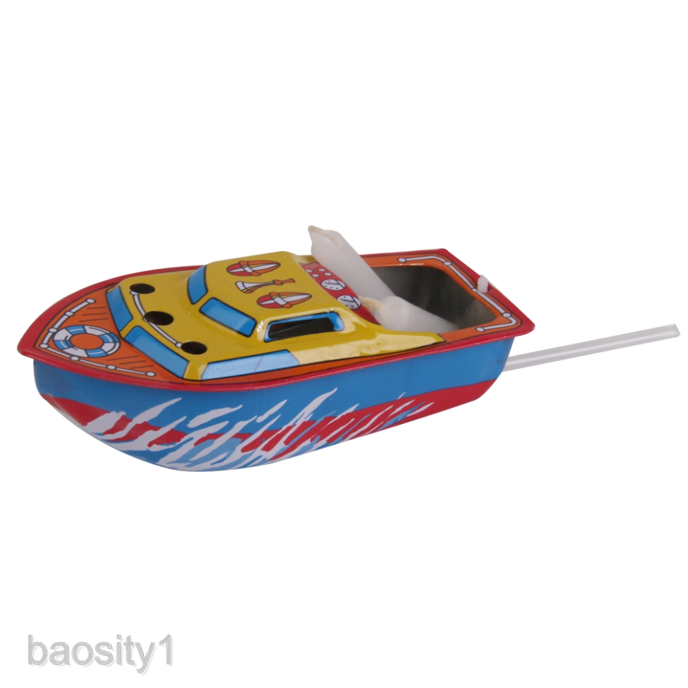 [Baosity1] 2 Chiếc Thuyền Pop Cổ Điển Nến / Hơi Nước Đặt Thuyền Đồ Chơi