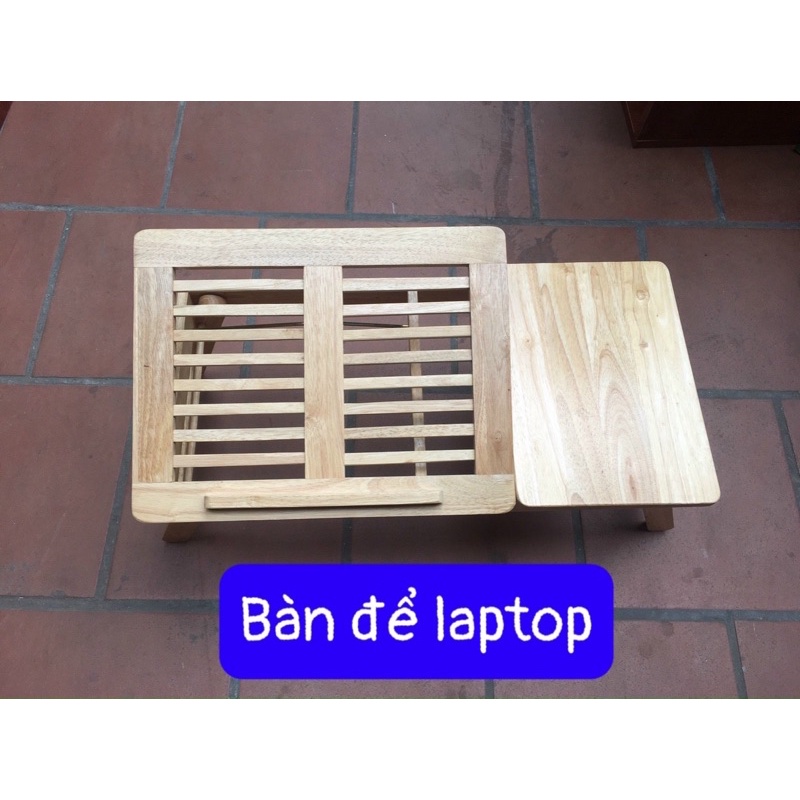 bàn laptop gỗ cao su tự nhiên