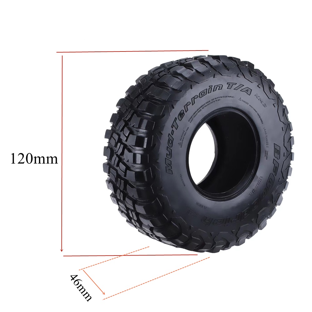 Lốp Xe Cao Su 2.2 Inch Cho Xe Địa Hình Điều Khiển Từ Xa TRX4 TRX6 SCX10 Yikong D90 90046 KM2 RBX10 TK300