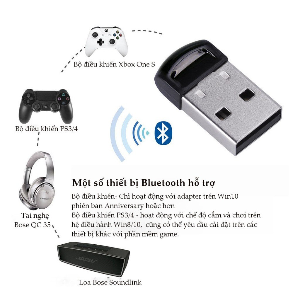 USB Bluetooth AVANTREE DG40S hỗ trợ 6 thiết bị, 2 tai nghe cùng lúc - A1453 (Đen)