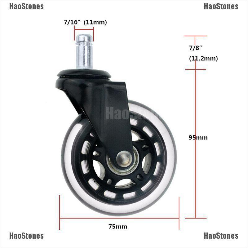 Bánh xe cao su thay thế chất lượng cao cho ghế ngồi văn phòng