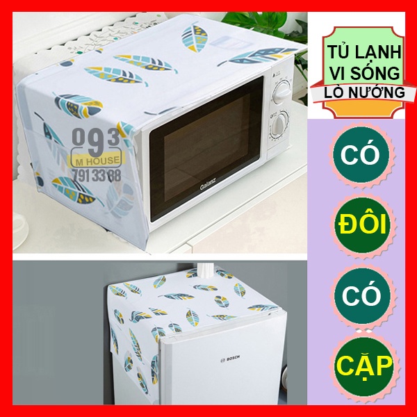 Tấm Trùm Tủ Lạnh, Lò Nướng, Phủ ViBa Vi Sóng Có Túi Hai Bên