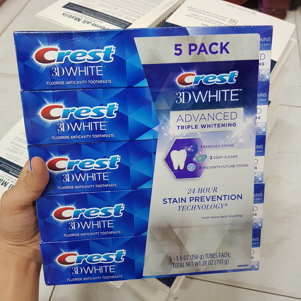 Kem Đánh Răng 3D White Advanced Whitening Dentifrice