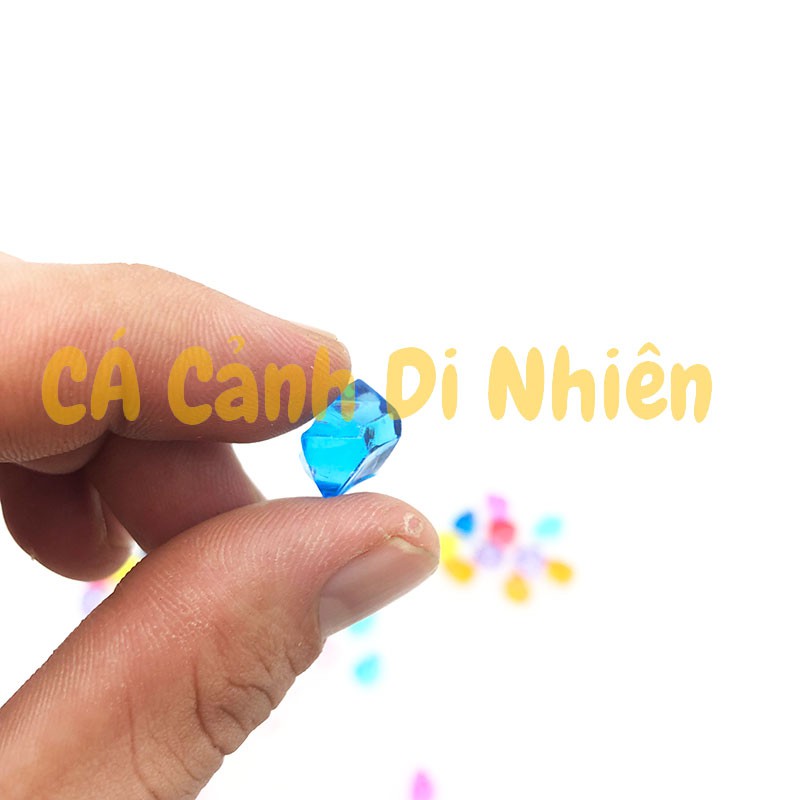 Túi 50 viên đá pha lê size NHỎ 1 cm trang trí hồ cá cảnh