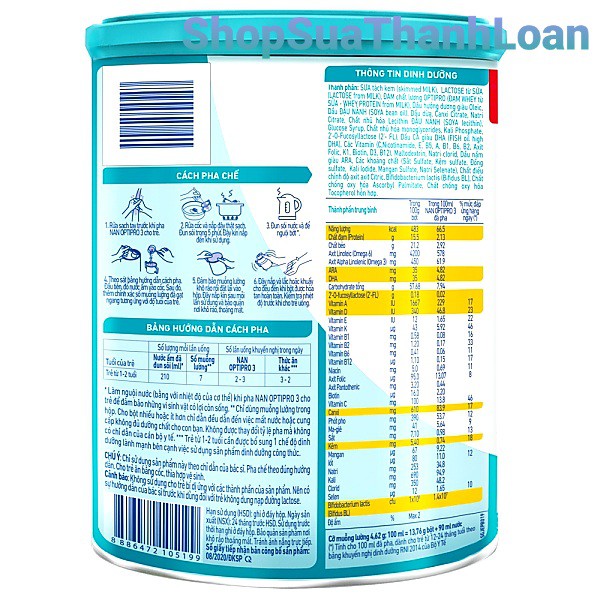 [HSD T5-2023] [MẪU MỚI] Sữa Bột Nestle NAN OPTI PRO HMO 3 – Hộp 900gr