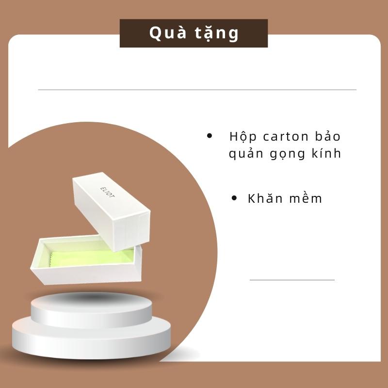 Kính mát nam nữ ELIOT kiểu dáng thời trang tròng kính chống tia UV400