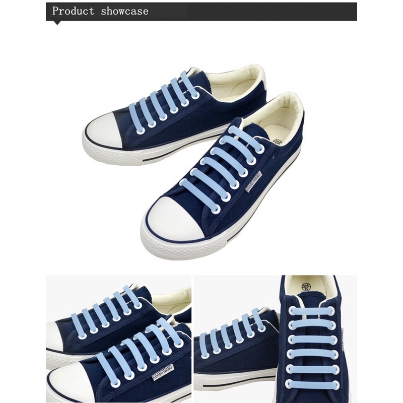 1 Set 12 Dây Giày Silicone Dạ Quang