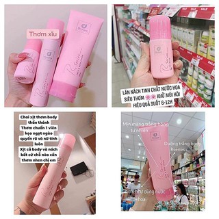 Combo Dưỡng thể + lăn + dầu thơm toàn thân hương nước hoa Rseries Malaysia