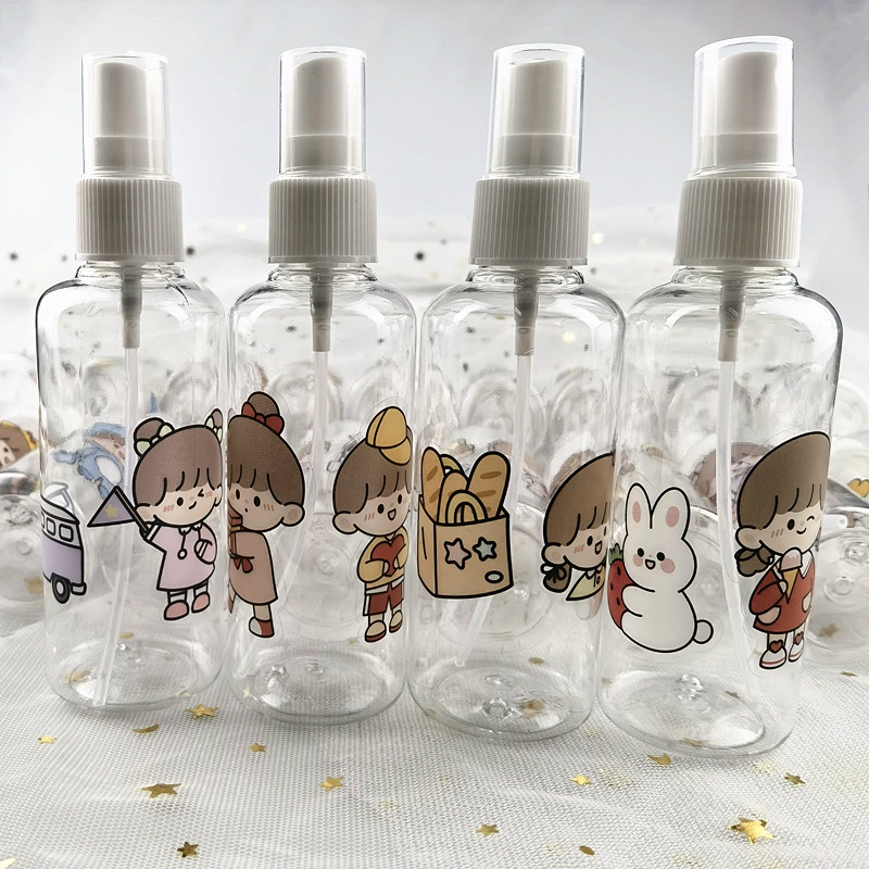 Chai đựng nước hoa dầu gội 50ml / 100ml hình hoạt hình thiết kế dễ thương 35 loại ngẫu nhiên