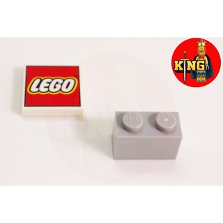 Lego parts light gray 1x2 base brick 3004
