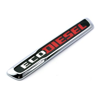 Tem logo nổi ECO DIESEL dán trang trí xe