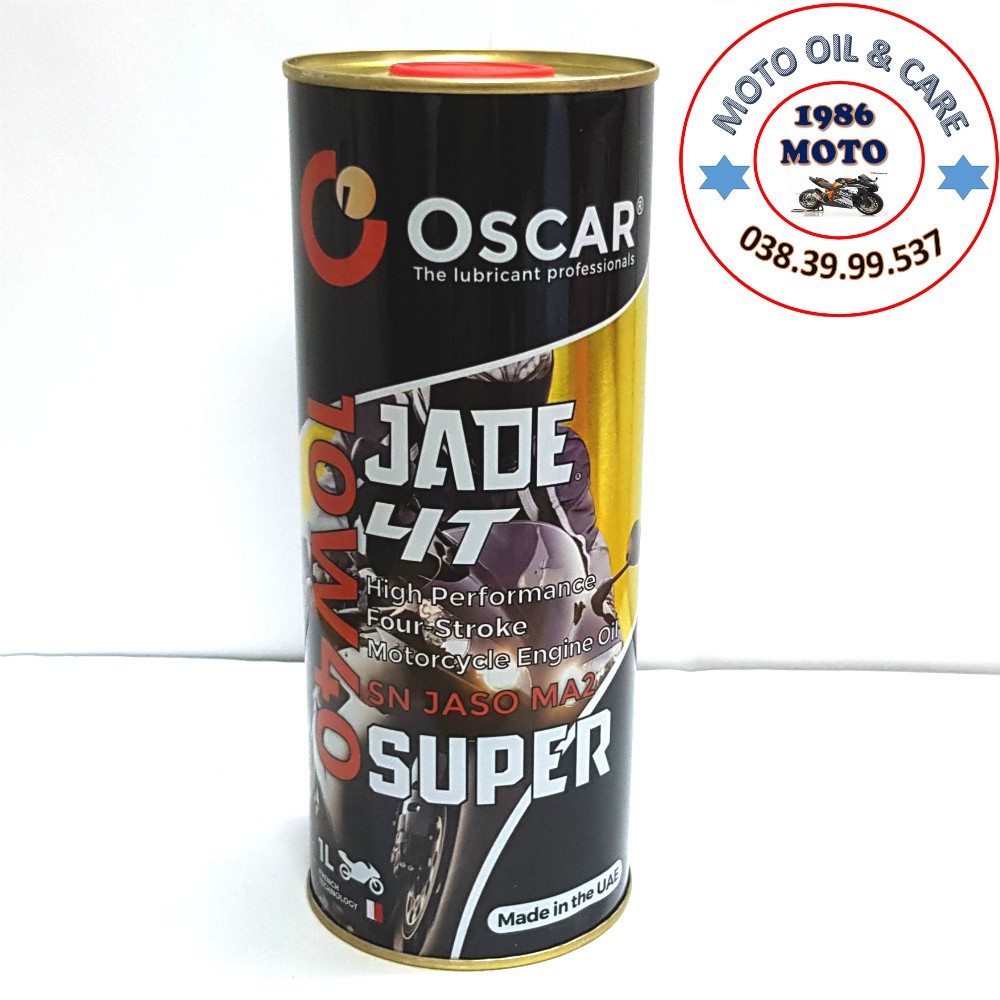 [SHOPEE TRỢ GIÁ] Nhớt full tổng hợp 10w40 xe số Oscar Jade 4T Super 1L