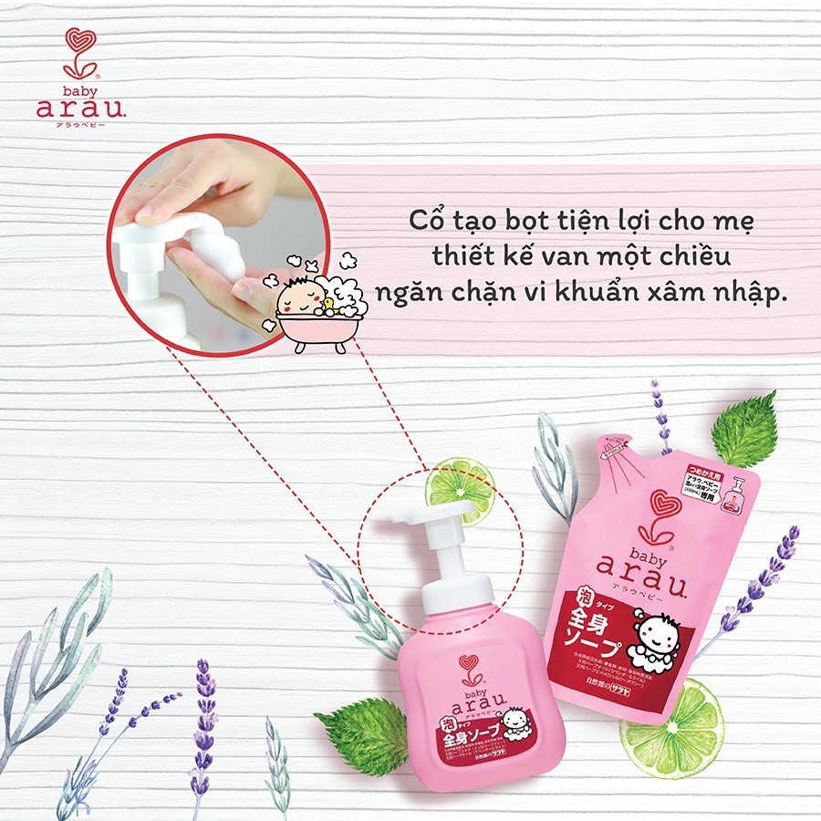 Sữa Tắm Gội Arau Baby Cho Bé