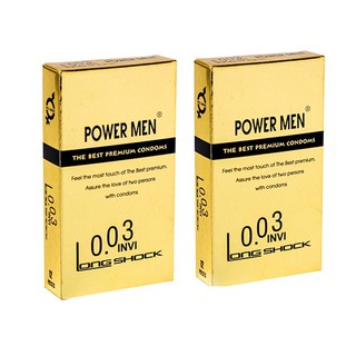 Bao cao su POWERMEN INVI 0.03 12 chiếc - COMBO 2