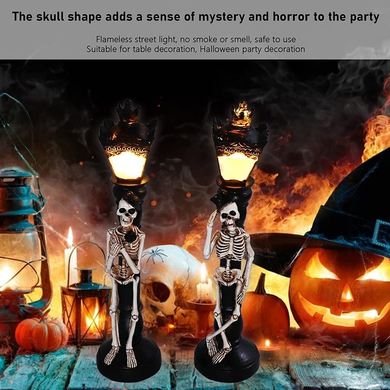 Đèn LED Hình Đầu Lâu Trang Trí Halloween