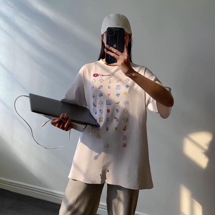 Áo LEVENTS INTERNET LOVE PIXEL , Tee Thun Local Brand Levent Tay Lỡ Form Rộng Unisex Nam Nữ Freesize Full Tag TUN SHOP