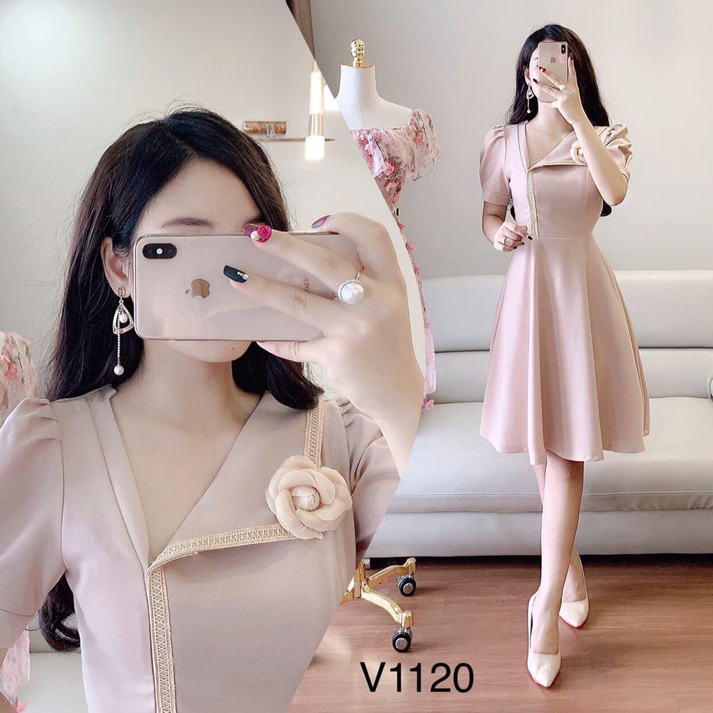 [ xả kho ] MiD Đầm dự tiệc thanh lịch quý phái V1120 Mie Design ( kèm ảnh shop chụp )