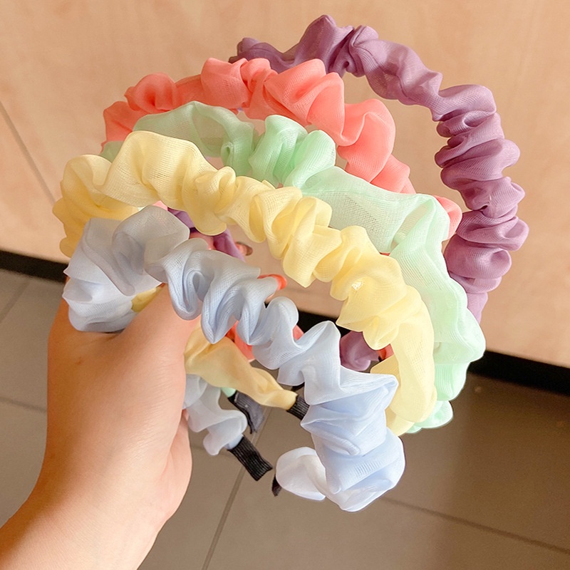 Băng Đô Màu Trơn Kiểu Dáng Đơn Giản Thời Trang Hàn Quốc