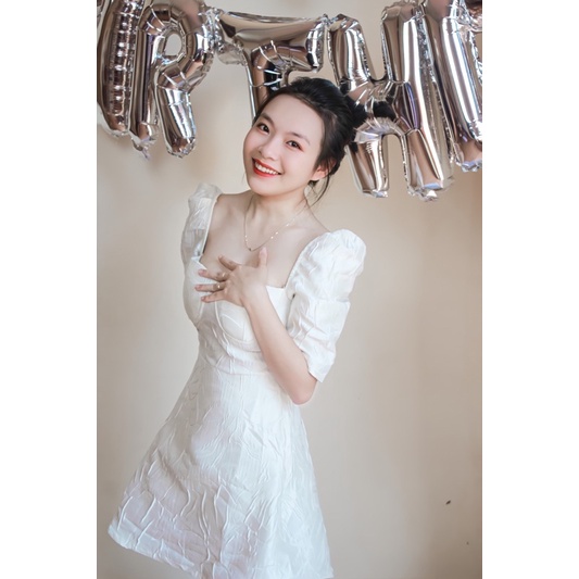 Váy Gấm Cúp Ngực Siêu Đẹp