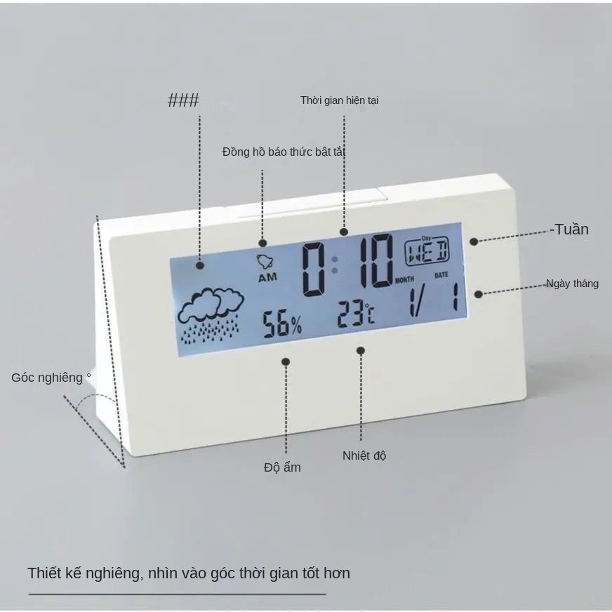 Nhiệt Ẩm Kế Điện Tử Đo Nhiệt Độ Và Độ Ẩm Phòng Ngủ Cho Bé