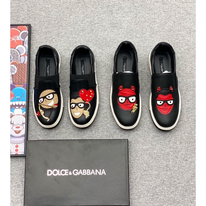💯Hàng mới về🔥Giày slip on 𝔻&𝔾 mặt đỏ new 2022