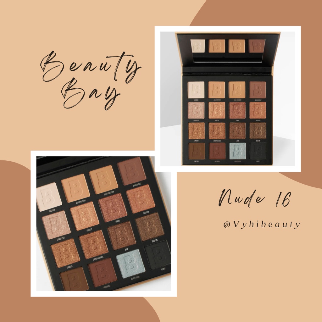 Bảng mắt Beauty Bay Nude 16 ô