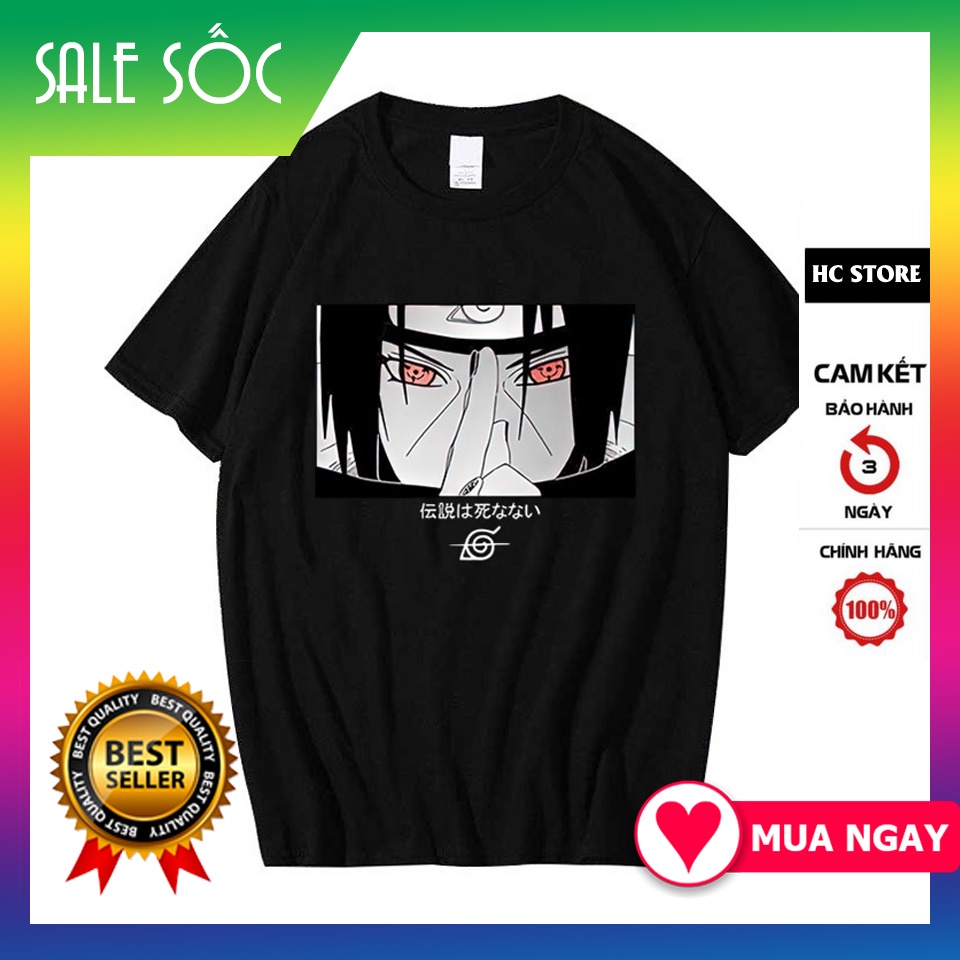 Áo thun Anime ITachi Uchiha NAruto Unisex nam nữ form rộng giá rẻ mẫu HOT bán chạy