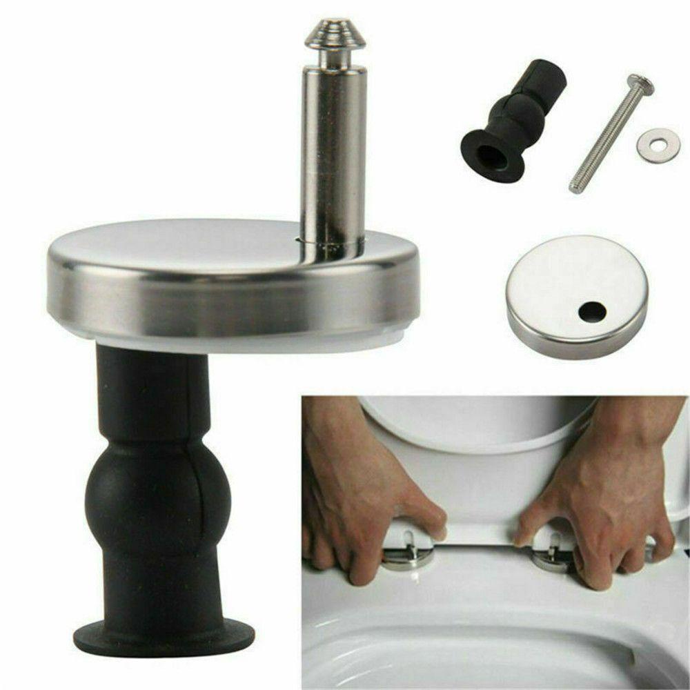 Set 2 Bản Lề Cửa Toilet Bằng Chrome Tiện Dụng
