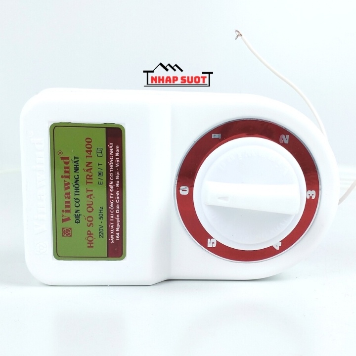 Hộp số quạt trần Vinawind điện cơ Thống Nhất 5 cấp độ