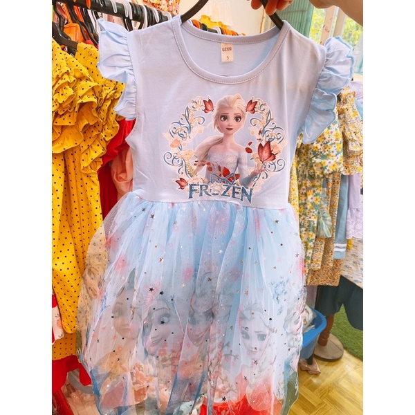 Váy elsa chân voan size 15-25kg