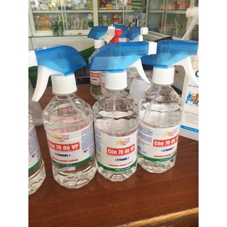 Cồn 70 độ Vĩnh Phúc có vòi xịt tiện lợi chai 500ml