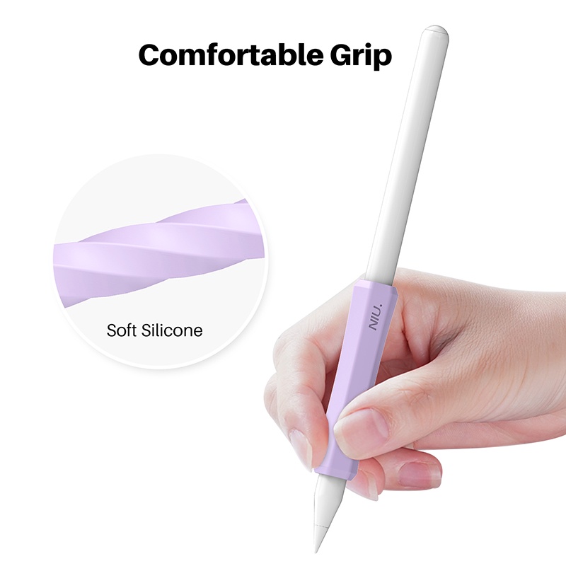 3-Gói Giữ Bút Chì Tiện Dụng Bao Bọc Bao Tay Bằng Silicone Tương Thích Với Apple Pencil Thế Hệ Thứ 2