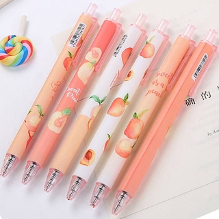 Bút Bi Mực Đen Ngòi 0.7mm Hình Trái Cây Dễ Thương