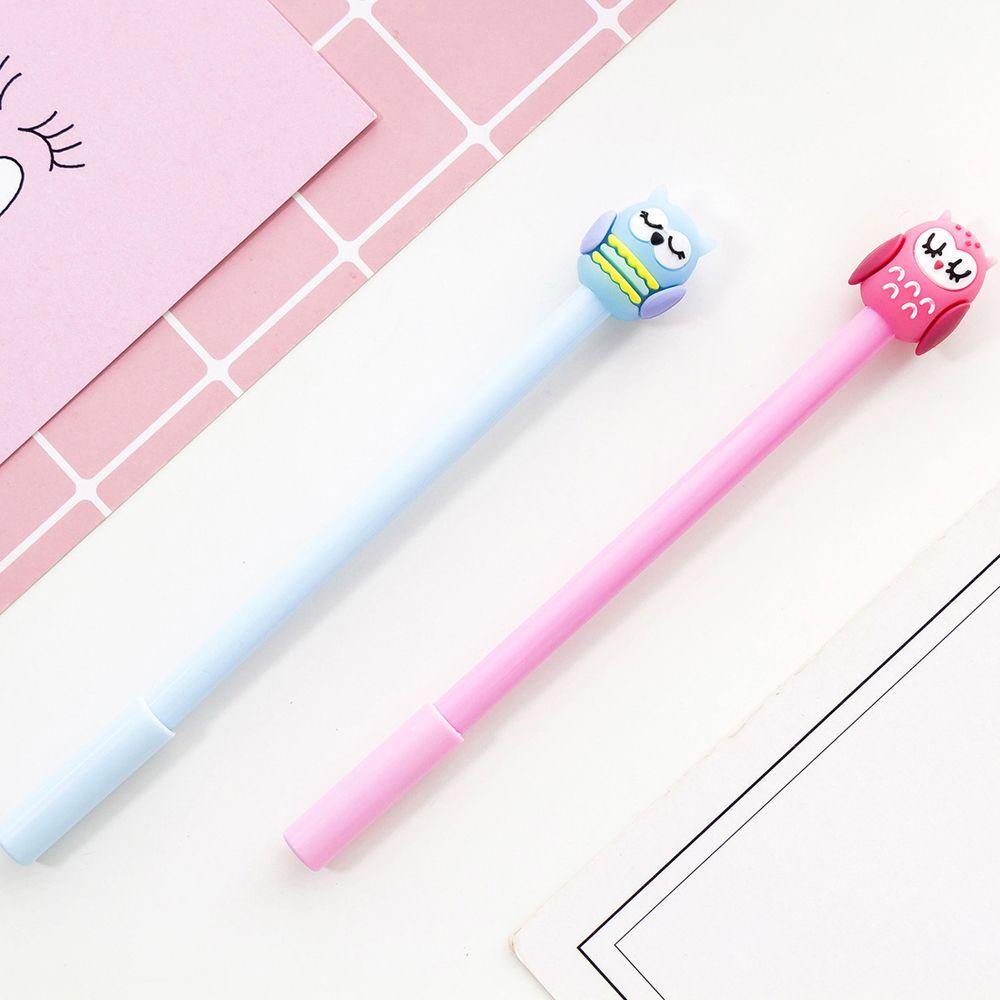 Bút Bi Mực Đen Ngòi 0.5mm Hình Chú Chim Hoạt Hình Vui Nhộn Cho Bé