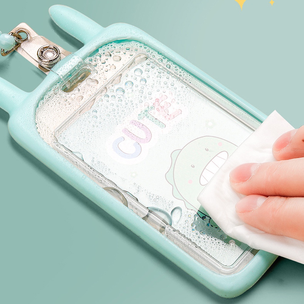 Bao đựng thẻ tên thẻ khóa bằng nhựa silicone thiết kế hoạt hình nhiều màu sắc tùy chọn chất lượng cao