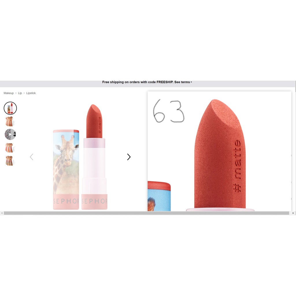 Son lì Sephora - #lipstories lipstick- Hàng chính hãng - fullsize