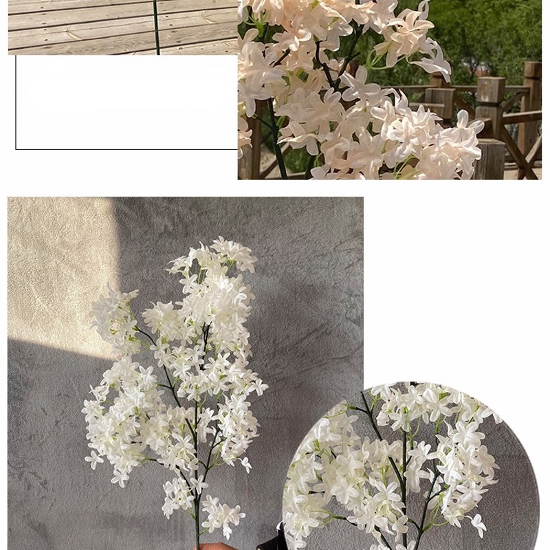 Bó hoa tử đinh hương giả dùng trang trí phòng khách / phòng ngủ diy