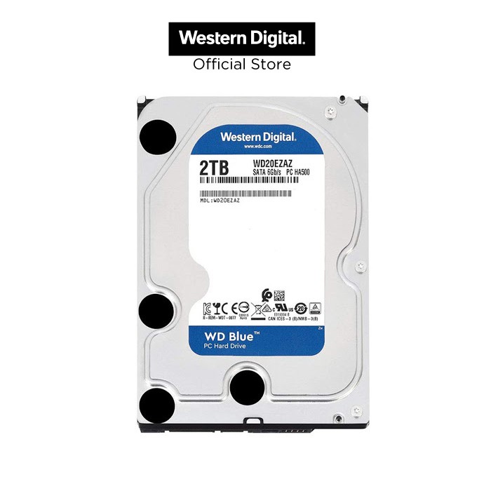 Ổ cứng HDD WD Blue 2TB 3.5" SATA 3 - WD20EZAZ