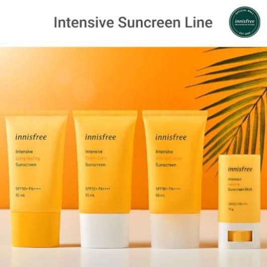 FREESHIP-Kem chống nắng lâu trôi làm sáng da innisfree Intensive Triple Care Sunscreen SPF50+ Pa++++ 50ml