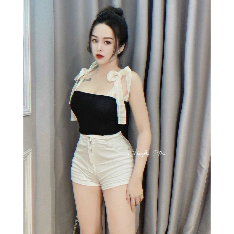 Áo kiểu cột vai siêu xinh
