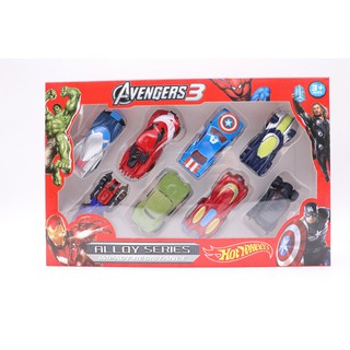 Set 08 xe sắt siêu anh hùng avengers car sp266