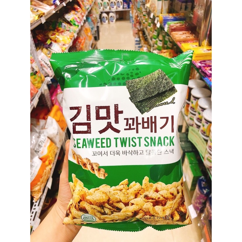 Bim bim quẩy xoắn Hàn Quốc , vị rong biển thơm ngon giòn tan